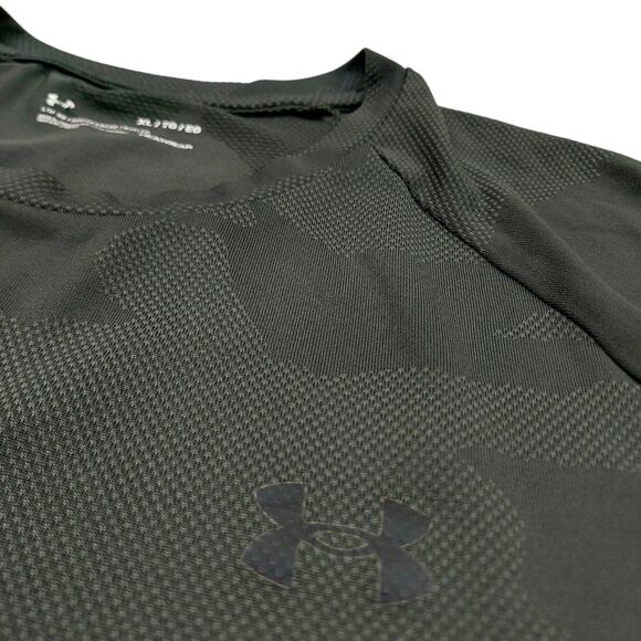 Under Armour Jersey Mens XL Green Camo Short Sleeve Breathable Loose HeatGear - Picture 3 of 11